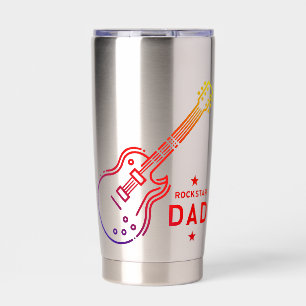Botella Aislada Rockstar Dad Guitar