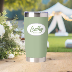 Botella Aislada Sage Green Stylist Boda Bridesmaid