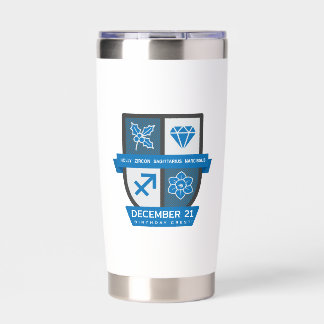 Botella Aislada Sagitario Cumpleaños Crest™ 1-21 Diciembre