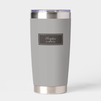Botella Aislada Serious Classic Minimal Simple Grey
