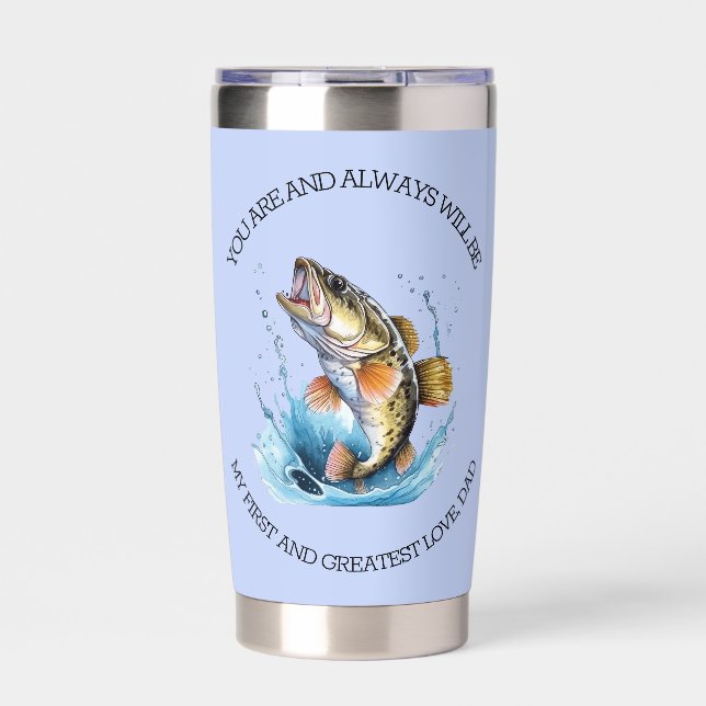 Botella Aislada Siempre Será Mi Primer Y Gran Padre. (Frente)