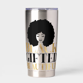 Botella Aislada Sip in Style – Celebrate Black Gifted and Beautifu