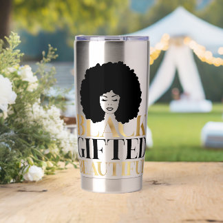 Botella Aislada Sip in Style – Celebrate Black Gifted and Beautifu