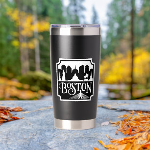 Botella Aislada Skyline de Boston