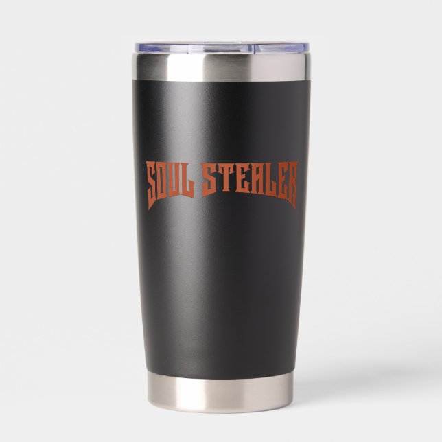 Botella Aislada Soul Stealer Heavy Metal Typography (Frente)