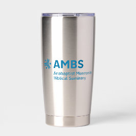 Botella Aislada Stainless steel tumbler with blue AMBS logo