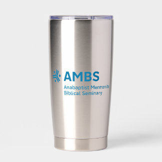 Botella Aislada Stainless steel tumbler with blue AMBS logo