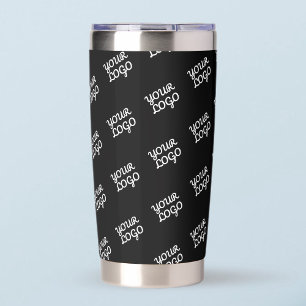 Botella Aislada Su logotipo aquí es negro