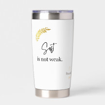 Suave No Es Débil" Pegatina De Cita De Calma Minim