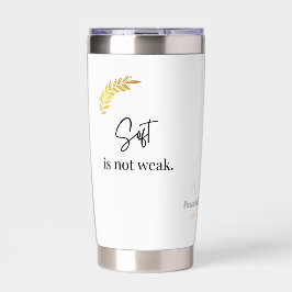 Botella Aislada Suave No Es Débil" Pegatina De Cita De Calma Minim