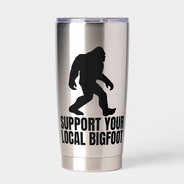 Botella Aislada Support Your Local Bigfoot Funny Bigfoot Lover (Frente)