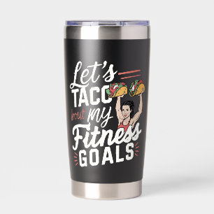 Botella Aislada Taco: "sobre mis objetivos de salud" Resolución di