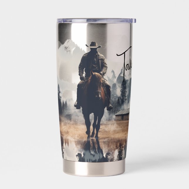 Botella Aislada Taming Clay© Botella De Agua Insulada Tumbler (Izquierdo)