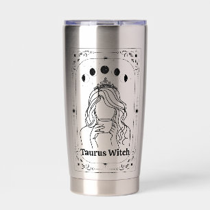 Botella Aislada Tauro Tarot Personalizable Signo Zodiacal Astrolog
