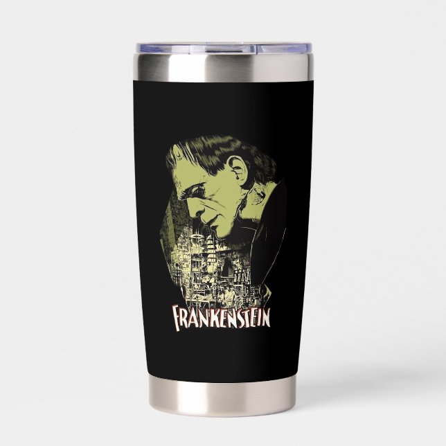 Botella Aislada Taza aislada Frankenstein (Frente)