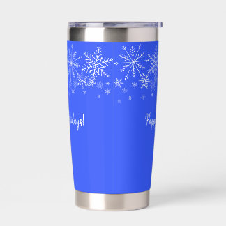 Botella Aislada Taza aislante copo de nieve