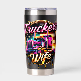 Botella Aislada Taza de la Esposa de Camionero