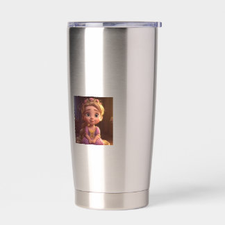 Botella Aislada Taza de niña de fantasía linda – Café mágico capri