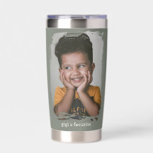 Taza de viaje con foto del nieto favorito de Gigi