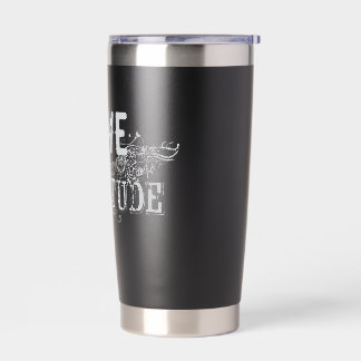 Botella Aislada Taza de viaje de amor y gratitud