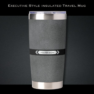 Botella Aislada Taza de viaje de la Oficina Ejecutiva Gray