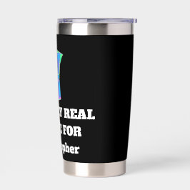 Botella Aislada Taza de viaje oscura divertida para esnob del café