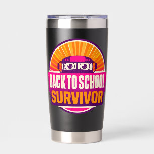 Botella Aislada Taza de viaje Superviviente de Regreso a Clases