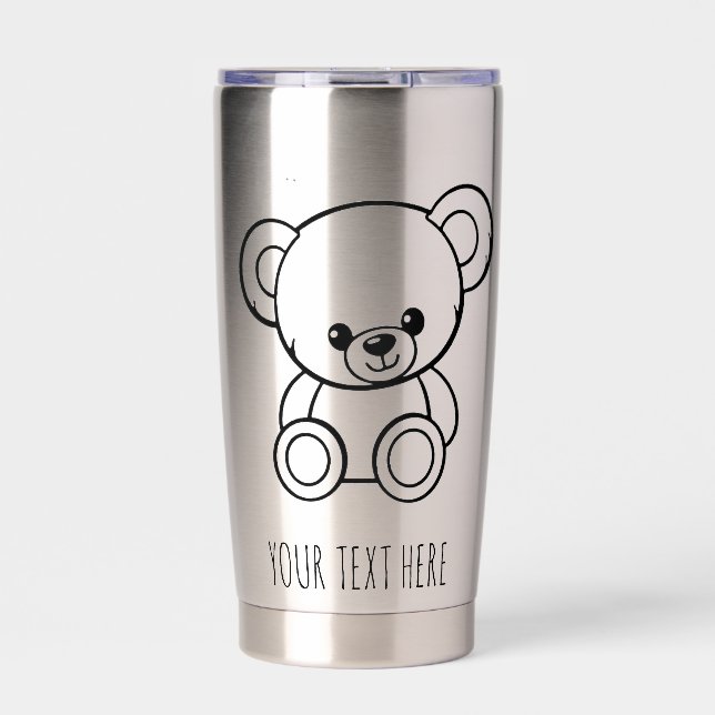 BOTELLA AISLADA TAZA EDITABLE DE PERSONAJE (Frente)