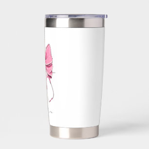Botella Aislada Taza estetoscopio de enfermera Bow, Taza personali
