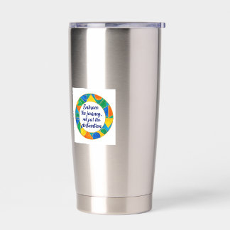 Botella Aislada Taza Motivacional – Mejorando el Diseño del Viaje