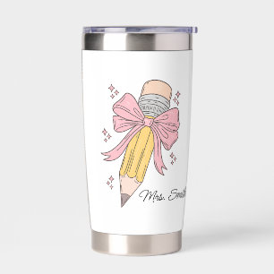 Botella Aislada Taza para maestro, taza personalizada para maestro