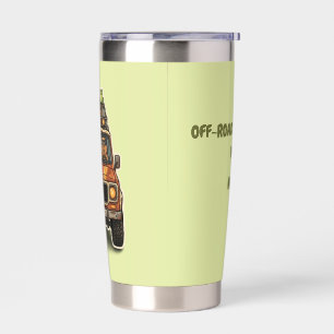 Botella Aislada Taza refrescante para fuera de carretera con capyb