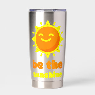 Botella Aislada Taza térmica de acero de sol de Tumbler Be The Sun