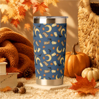 Botella Aislada Taza térmica de Halloween Celestial Witchy Moon