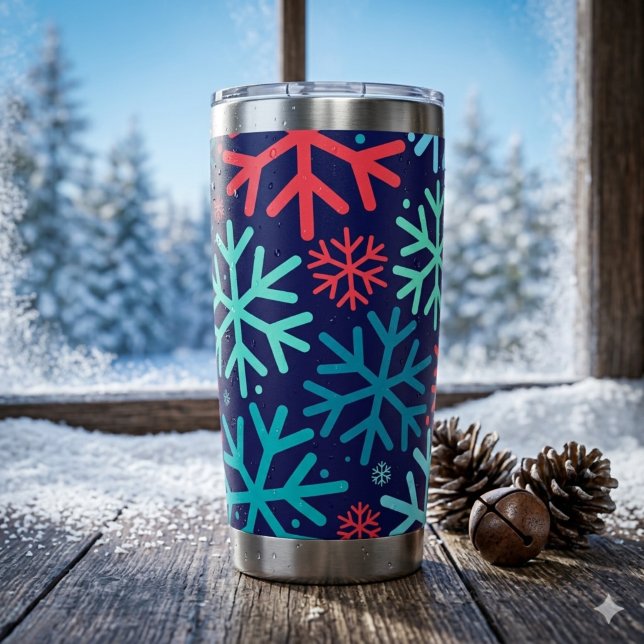 Botella Aislada Taza térmica de nevada de medianoche (Subido por el creador)