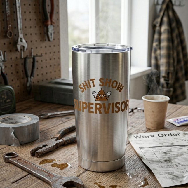 Botella Aislada Taza térmica divertida para supervisor de espectác (Subido por el creador)