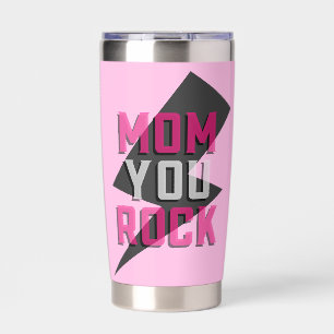 Botella Aislada Taza térmica MOM YOU ROCK