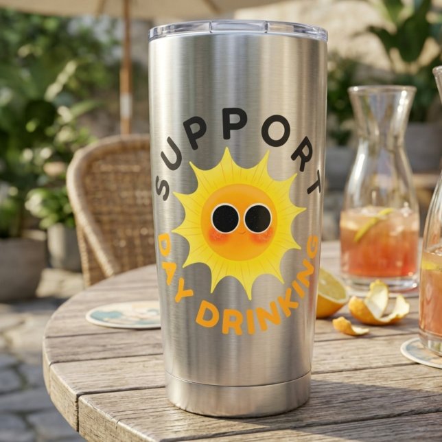 Botella Aislada Taza Térmica para Beber de Día - Divertida (Subido por el creador)