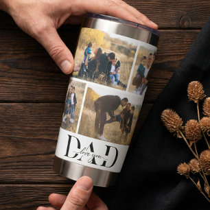 Botella Aislada Te Amamos Papá Colografo Personalizado de Fotos de