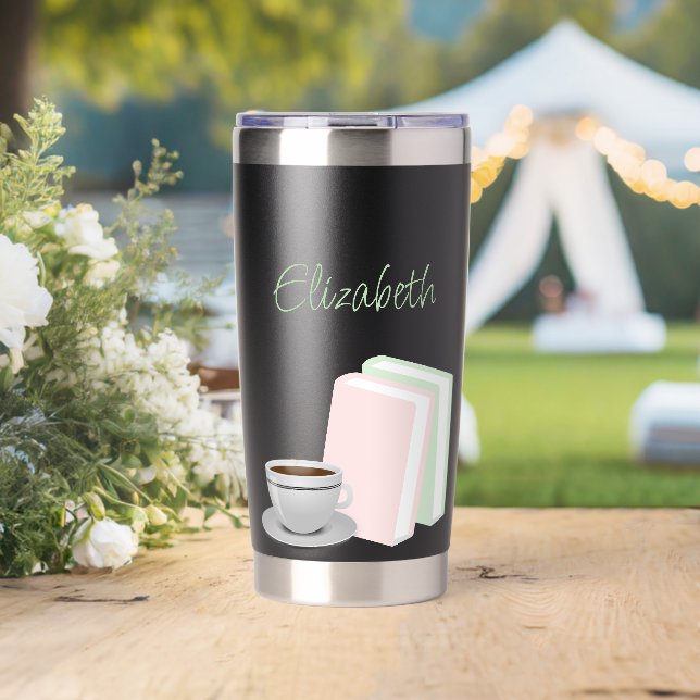 Botella Aislada Tea & Books Bridal Shower (Boda (girado))