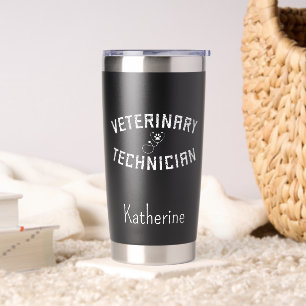 Botella Aislada Técnico veterinario personalizado