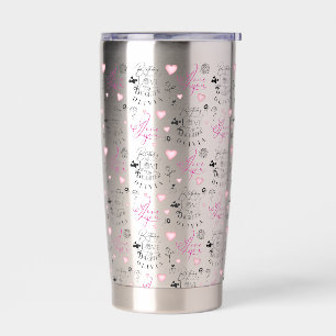 Botella Aislada Texto personalizado para el cumpleaños de la hija