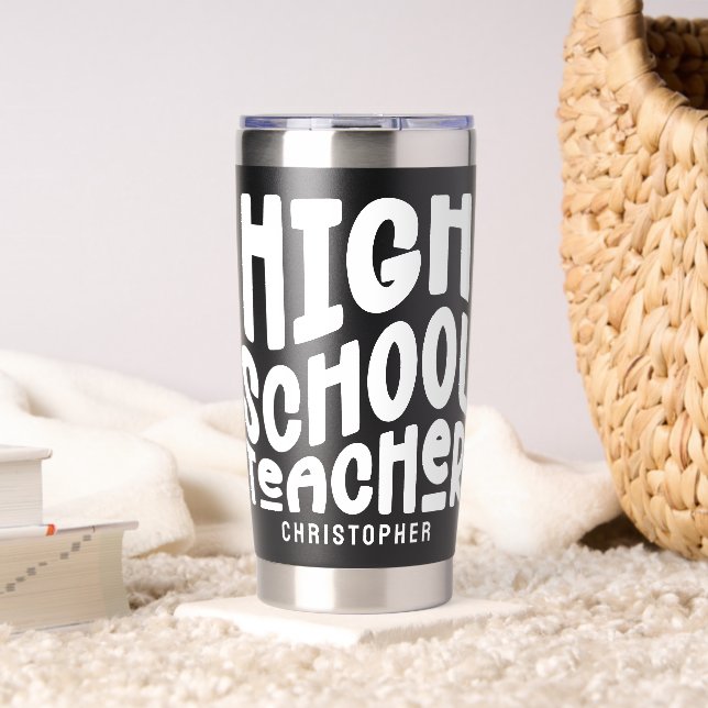 Botella Aislada Texto simple del profesor de secundaria (Sala de estar (girado))