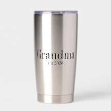 Tipografía negra moderna personalizada para abuela