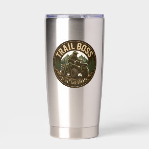 Botella Aislada "Trail Boser" Cuatro Ruedas Adventurer Mug para pa