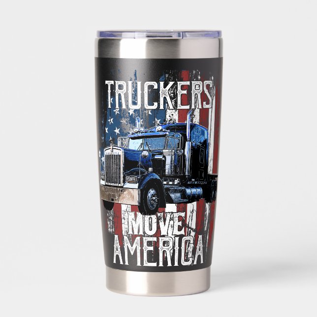 Botella Aislada Transportistas Mueven América (Frente)