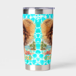 Botella Aislada Tropical Beach, Lets Go to The Beach, 