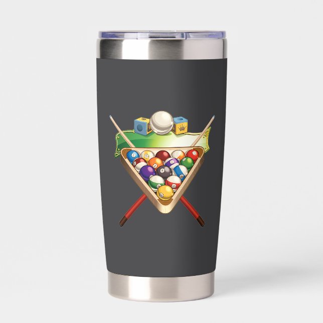 Botella Aislada Tumbler Aislado De Billiards (Frente)