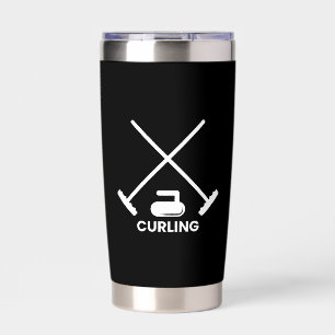 Botella Aislada Tumbler aislado de curling