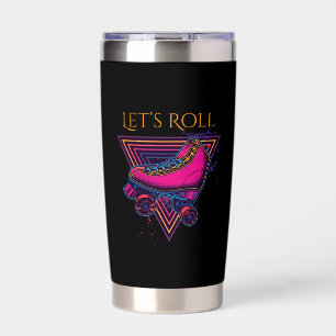 Botella Aislada Tumbler aislado de la piel del rodillo